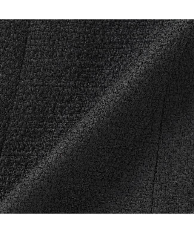 トーキョーシャツ TOKYO SHIRTS ツイード ペプラム ジレ レディース (ブラック) ブラック