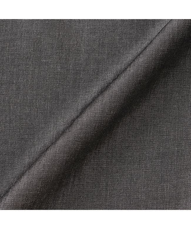 トーキョーシャツ TOKYO SHIRTS デニム風 ペプラム シャツブラウス 長袖 レディース (ブラック) ブラック