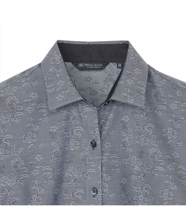 トーキョーシャツ TOKYO SHIRTS 【超形態安定】 ワイド 長袖 形態安定 綿100% レディースシャツ (ネイビー) ネイビー