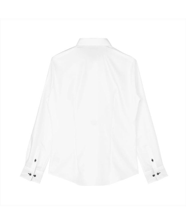トーキョーシャツ TOKYO SHIRTS 【超形態安定】 レギュラー 長袖 形態安定 綿100% レディースシャツ (ホワイト) ホワイト