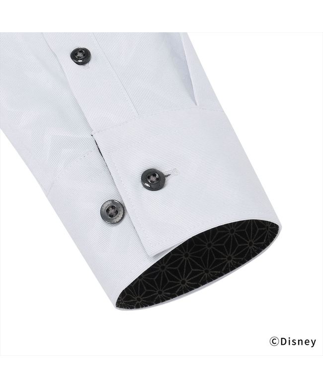 トーキョーシャツ TOKYO SHIRTS 【ディズニー】 ワイド 長袖 形態安定 レディースシャツ (グレー) グレー