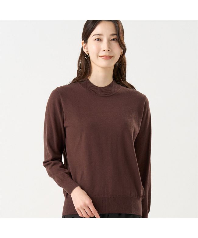 Tokyo Shirts Knit Mochi Mochi High Neck Pullover Women's