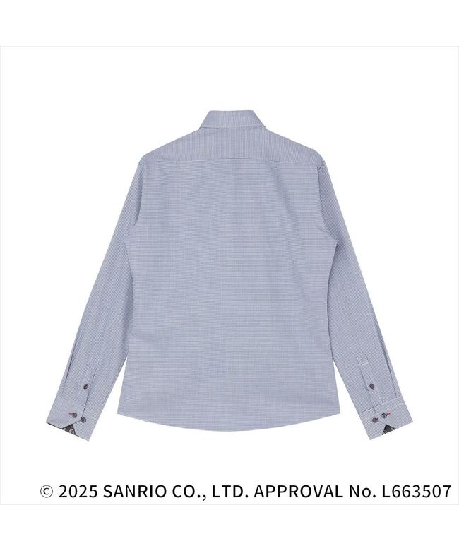 トーキョーシャツ TOKYO SHIRTS 【HELLO? KITTY×TOKYO? SHIRTS】 ワイド 長袖 形態安定 レディースシャツ (ネイビー) ネイビー