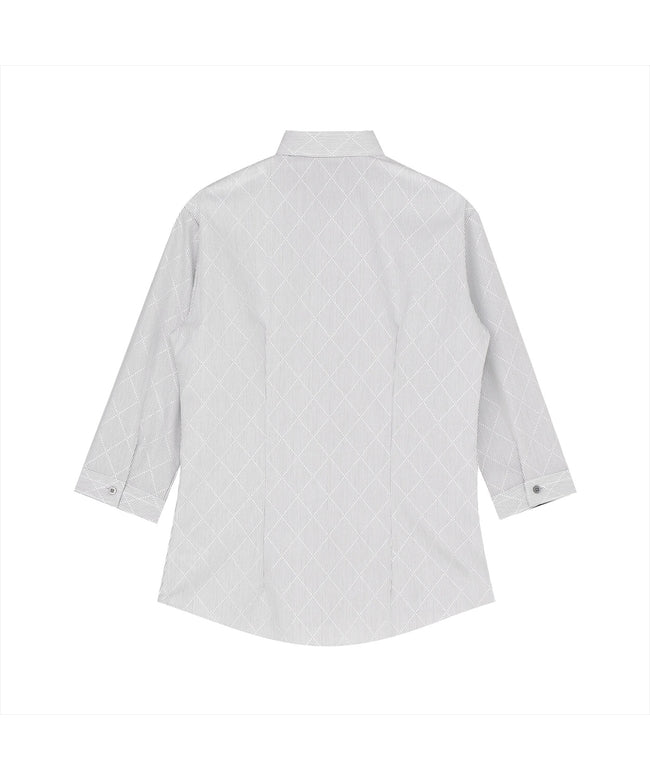 トーキョーシャツ TOKYO SHIRTS 【超形態安定】 レギュラー 七分袖 形態安定 綿100% レディースシャツ (グレー) グレー
