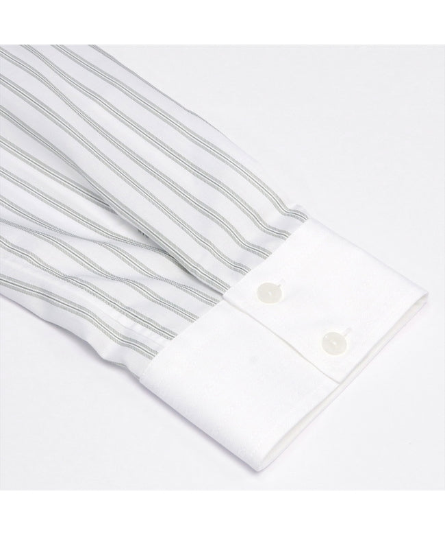 トーキョーシャツ TOKYO SHIRTS 【ECOVERO(TM)】 BIGシルエット スタンド衿 七分袖 カジュアルシャツ (グリーン) グリーン