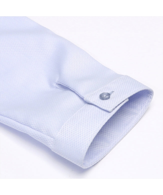 トーキョーシャツ TOKYO SHIRTS 【超形態安定】 レギュラー衿 綿100% 七分袖 レディースシャツ (ブルー) ブルー