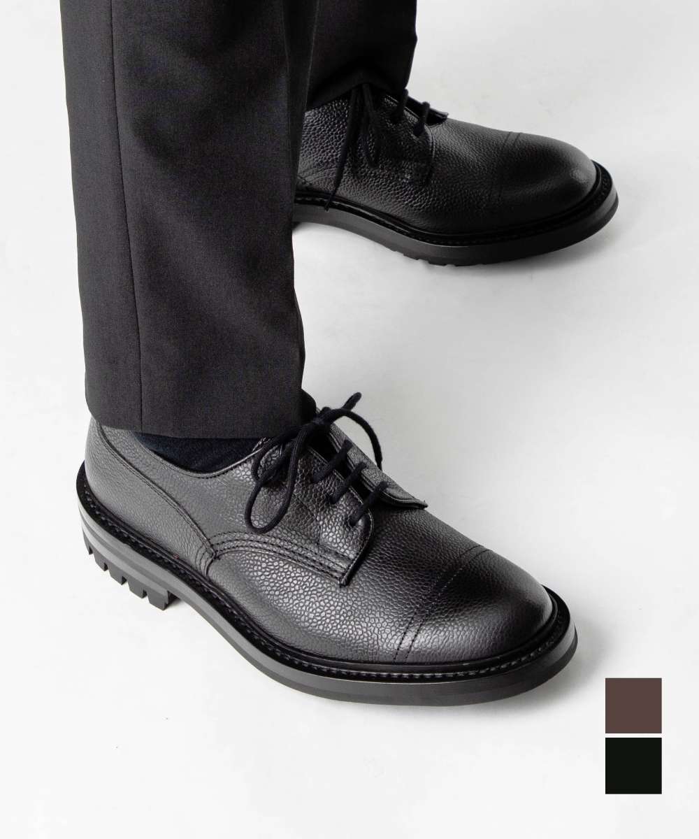 トリッカーズ Tricker's トリッカーズ Tricker's MATLOCK マトロック CAP TOE SHOES キャップ トゥ シューズ 6896 ビジネスシューズ メンズ シューズ (BLACK SCOTCH) BLACK SCOTCH