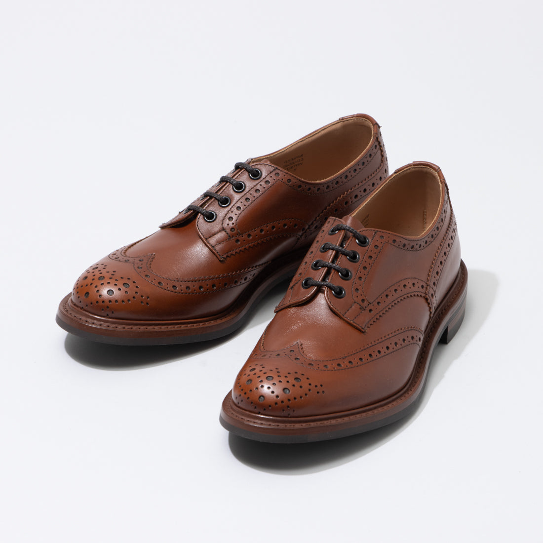トリッカーズ Tricker's  レザーウィングチップ BOURTON 5633,MARRON