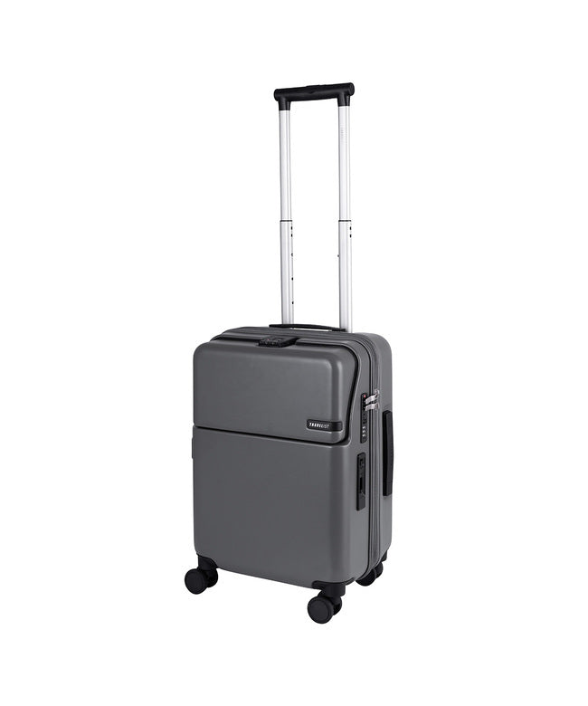 トラベリスト TRAVELIST トラベリスト スーツケース 機内持ち込み Sサイズ 35L/43L 軽量 拡張 静音 ストッパー ドリンクホルダー TRAVELIST 76-25140 (グレー) グレー