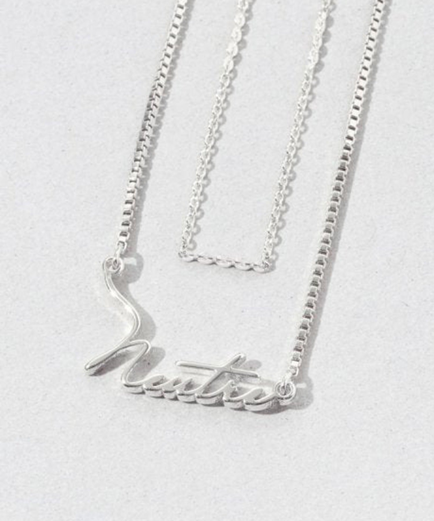 ゴールディ GOLDY レタードレイヤードネックレス 3250702 (シルバー) シルバー