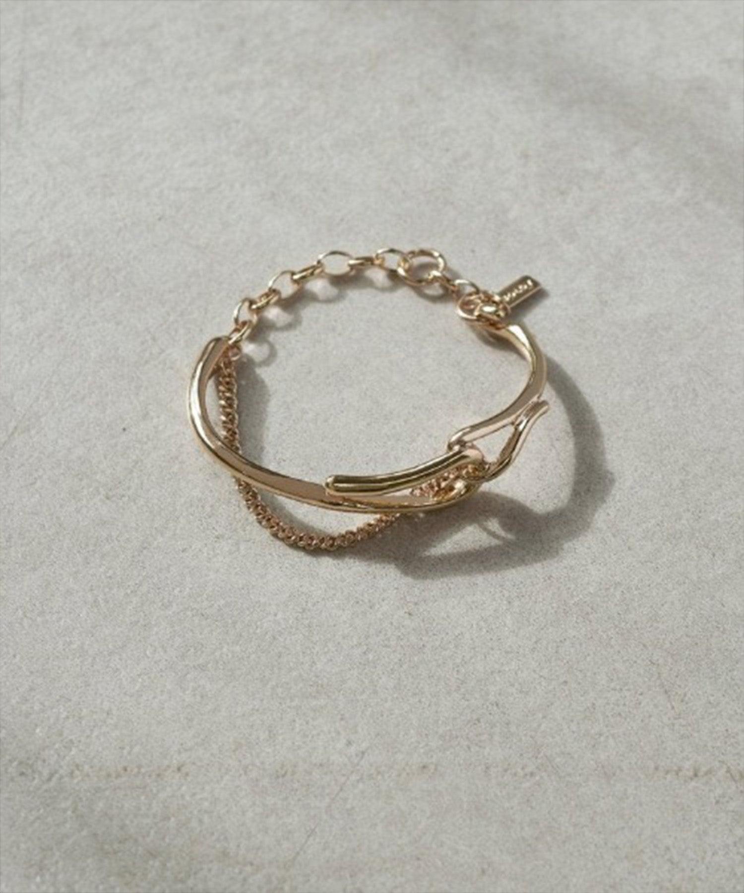 ゴールディ GOLDY アレルギー対応 ミックスチェーンブレスレット 4240202 (ゴールド) ゴールド