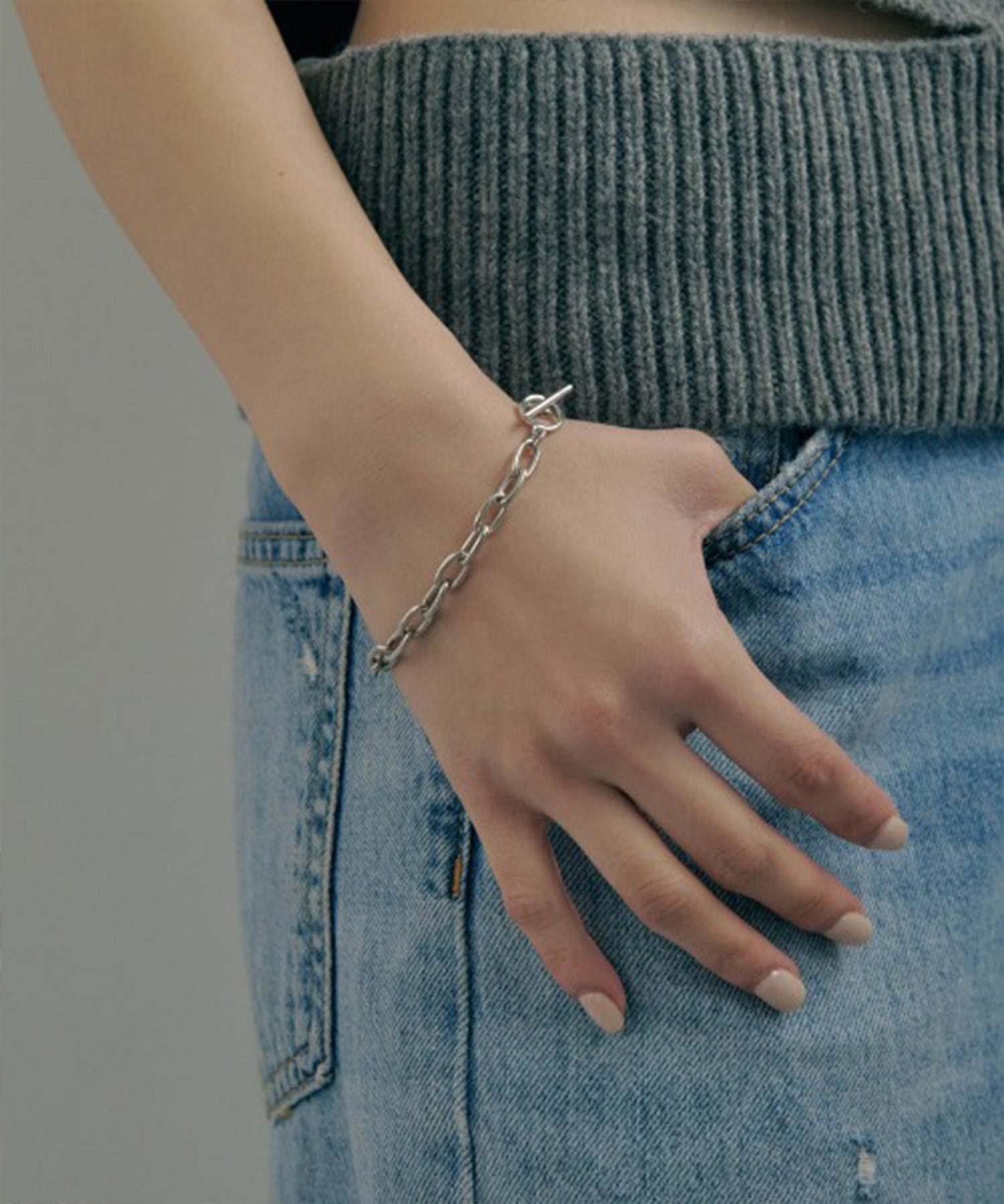 ゴールディ GOLDY アレルギー対応 ブレスレット 4230101 (シルバー) シルバー