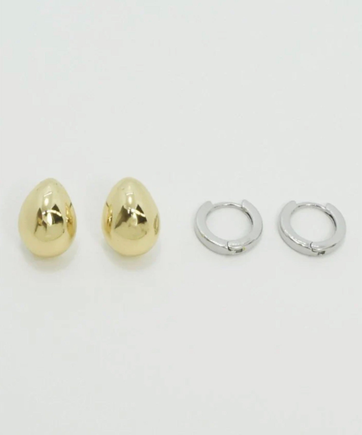 ゴールディ GOLDY 【GOLDY】メタル ドロップ & ナノ ワンタッチ 2ペア ピアス / 1210910※ (マルチ) マルチ