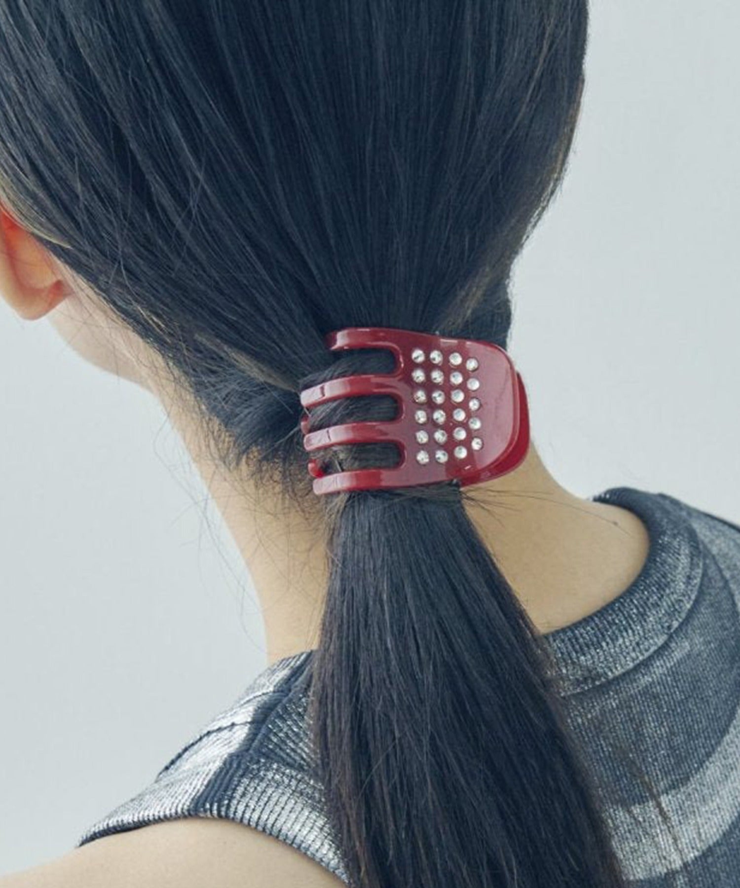 ゴールディ GOLDY 【GOLDY】ビジュー カラー バンス クリップ 6240710 ※ (レッド) レッド