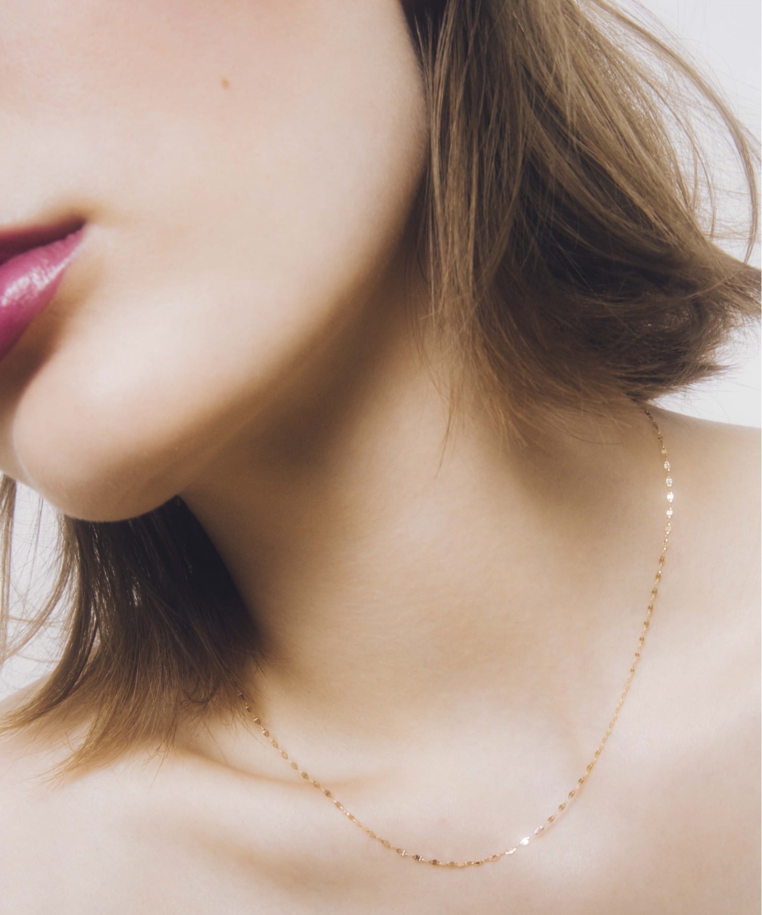 ルボンボン les bon bon 【les bon bon / ルボンボン】victoria double necklace pink gold×yellow gold /ネックレス ゴールド