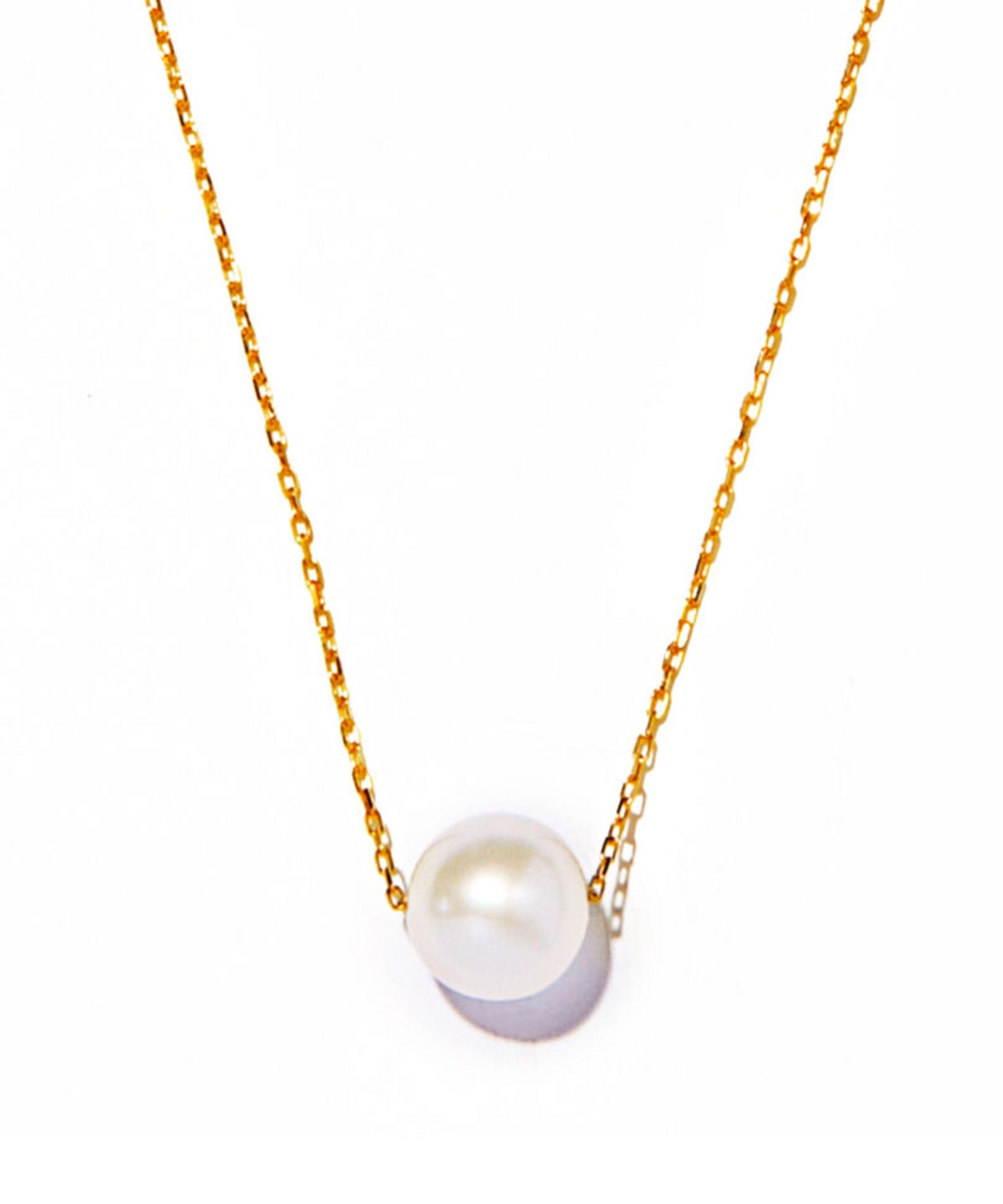 ルボンボン les bon bon 【les bon bon / ルボンボン】pearl chain necklace BB003 K10 10金 淡水パール ゴールド 日本製 40cm