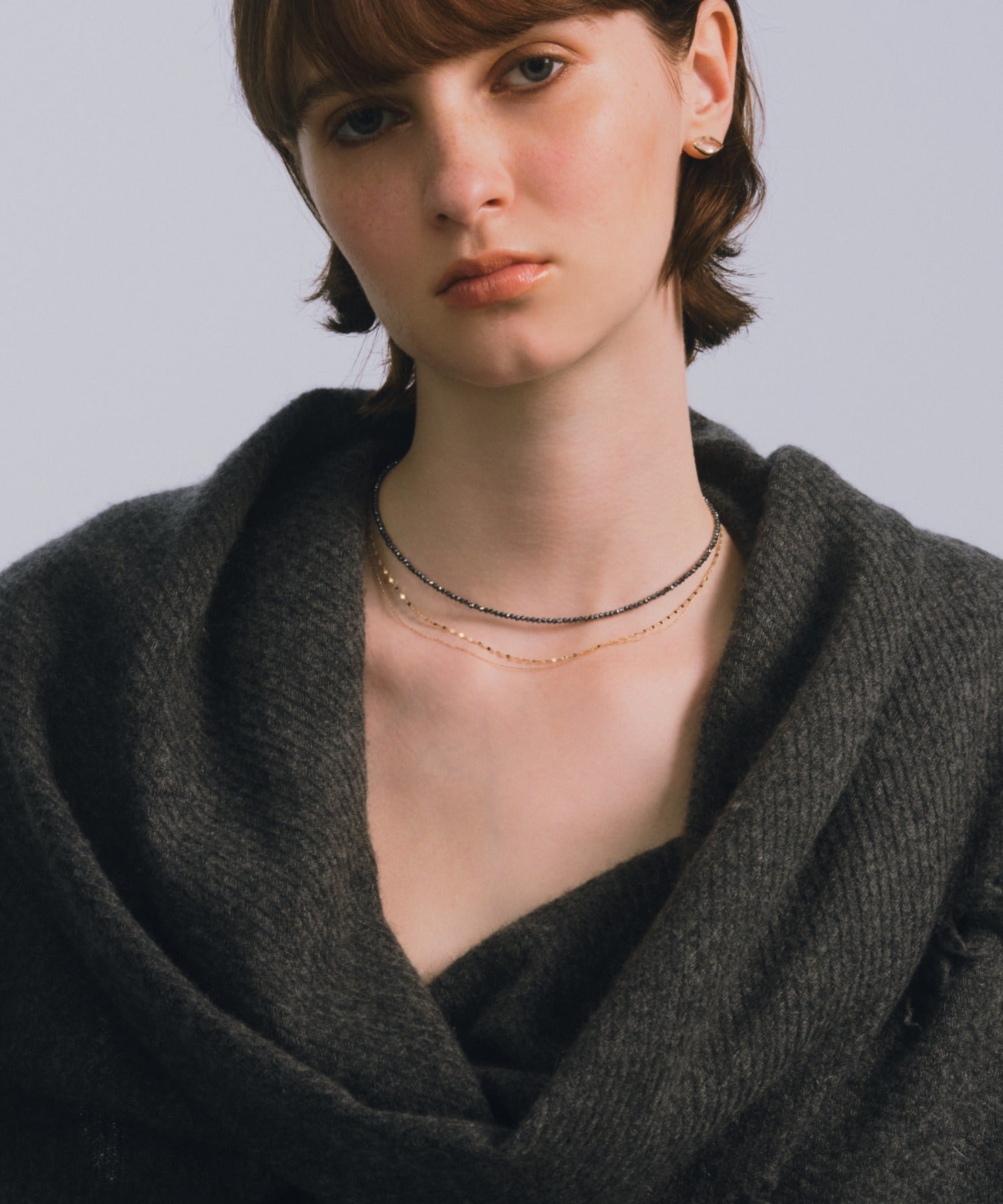 ルボンボン les bon bon argent choker BOB282 ネックレス チョーカー 淡水パール (ブラック) ブラック