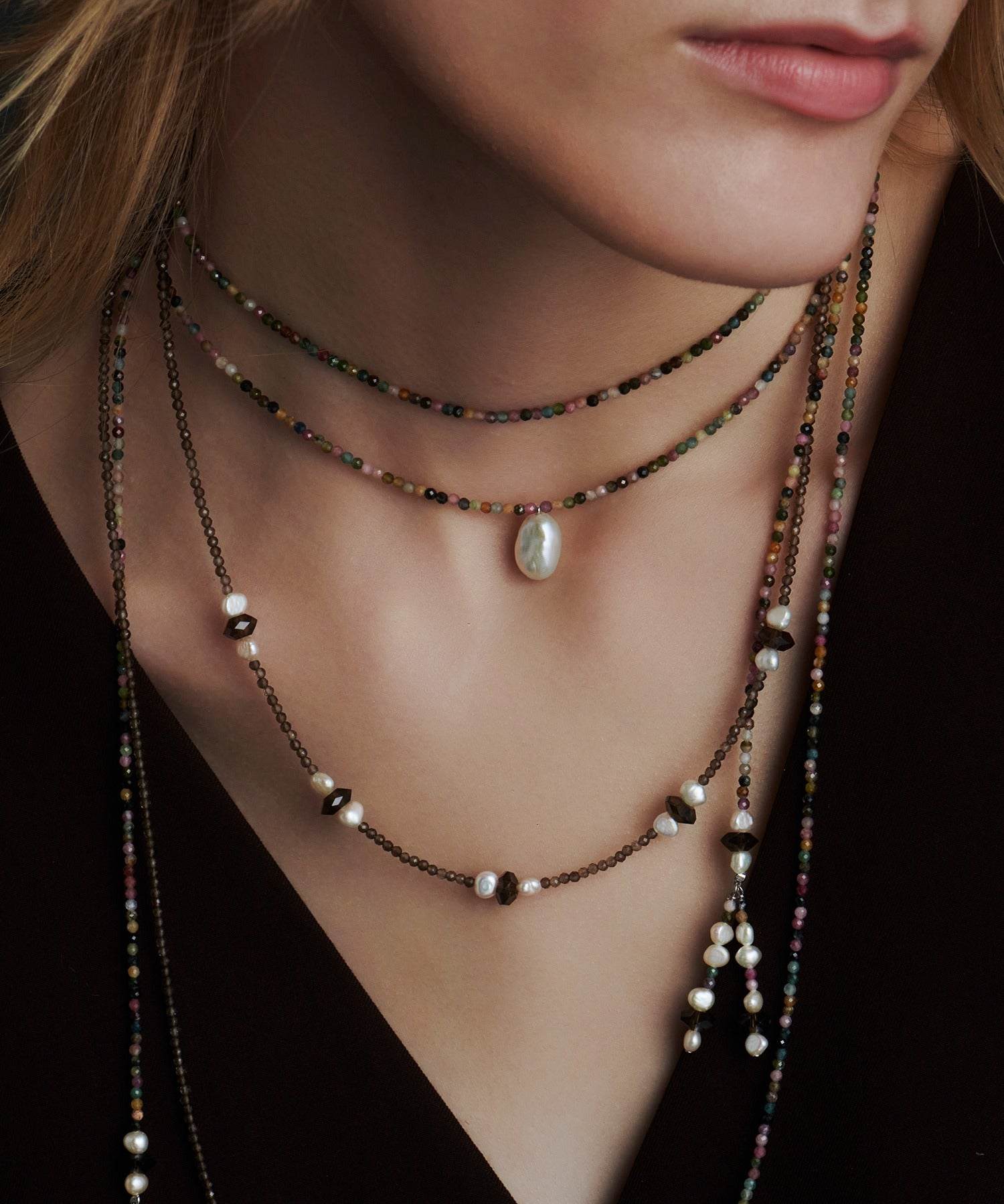 ルボンボン les bon bon haze dot choker/ヘイズ ドット チョーカー BOB638 (ブラウン) ブラウン