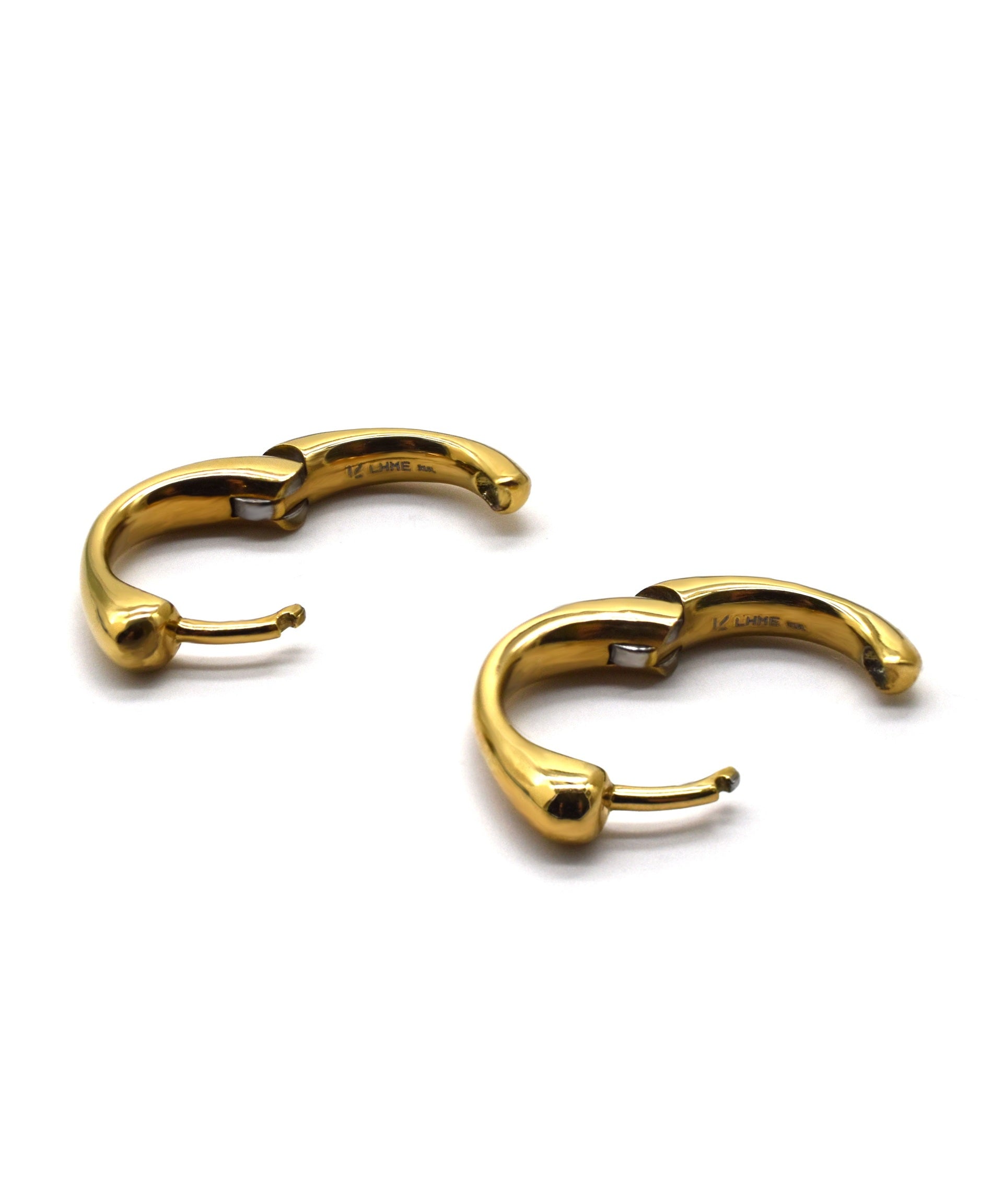 エルエイチエムイー LHME 【WEB限定】”Aqua”フープピアス/サージカルステンレス(金属アレルギー対応) (ゴールド) ゴールド