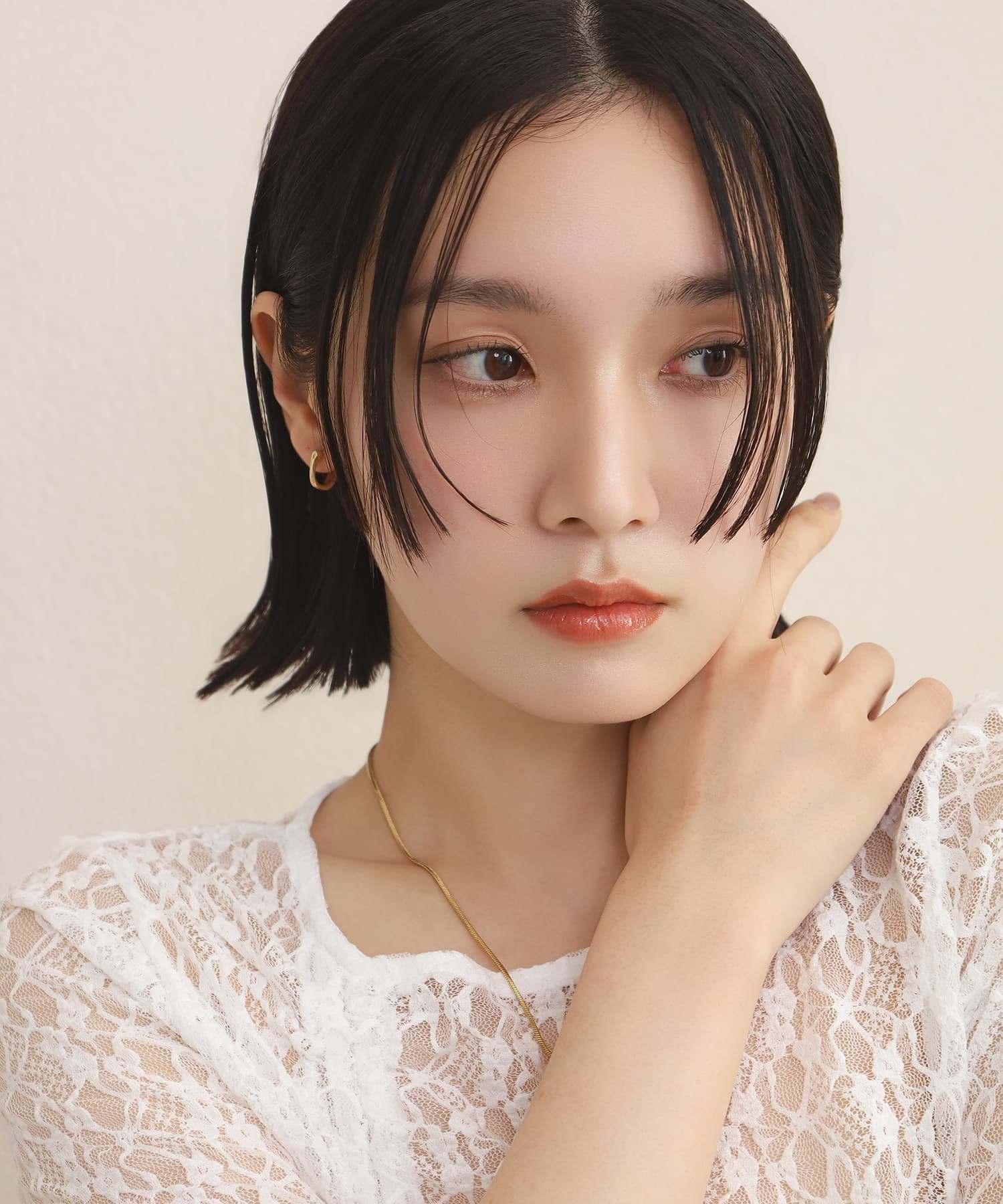 エルエイチエムイー LHME 【WEB限定】”Aqua”フープピアス/サージカルステンレス(金属アレルギー対応) (ゴールド) ゴールド