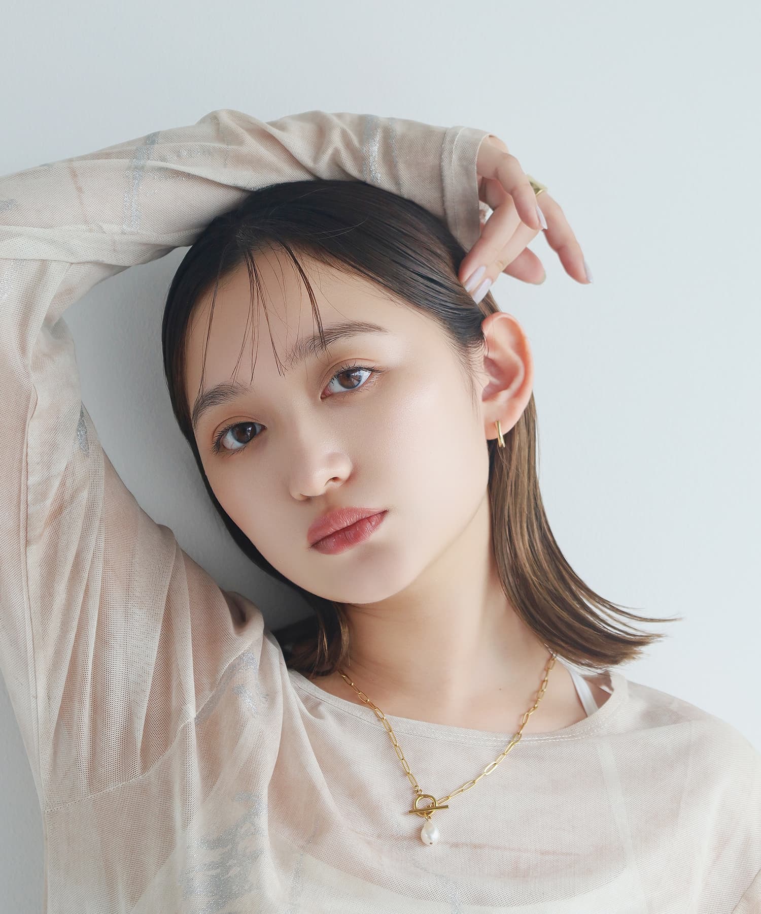 エルエイチエムイー LHME 【WEB限定】”Aqua”フープピアス/サージカルステンレス(金属アレルギー対応) (ゴールド) ゴールド