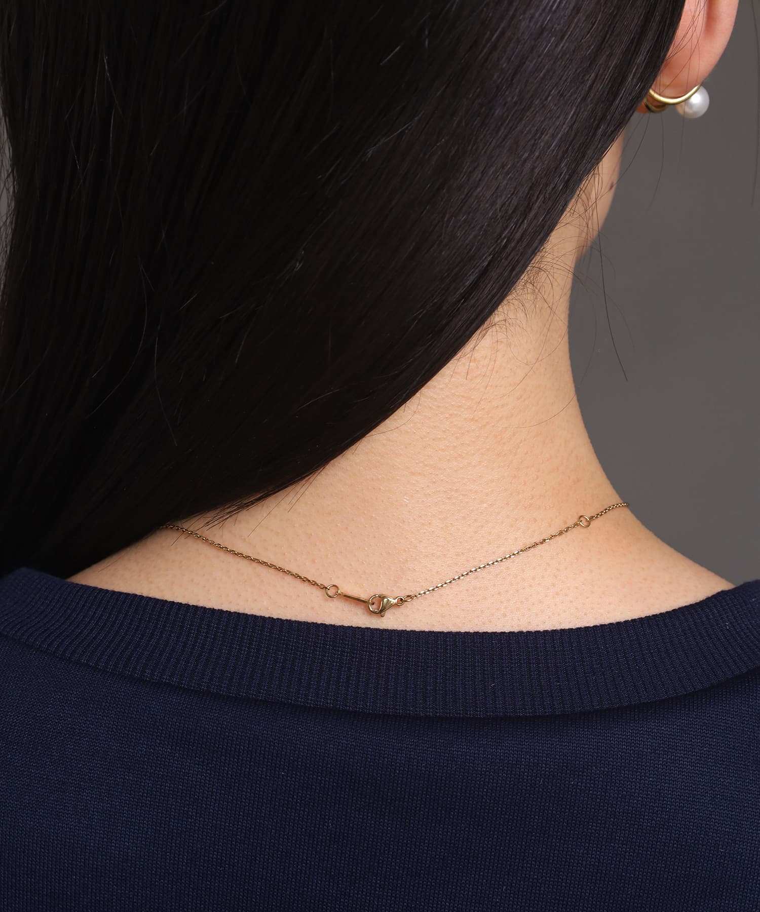 エルエイチエムイー LHME 【WEB限定】 “MELLOW”ラインパールネックレス/サージカルステンレス(金属アレルギー対応) (ゴールド) ゴールド