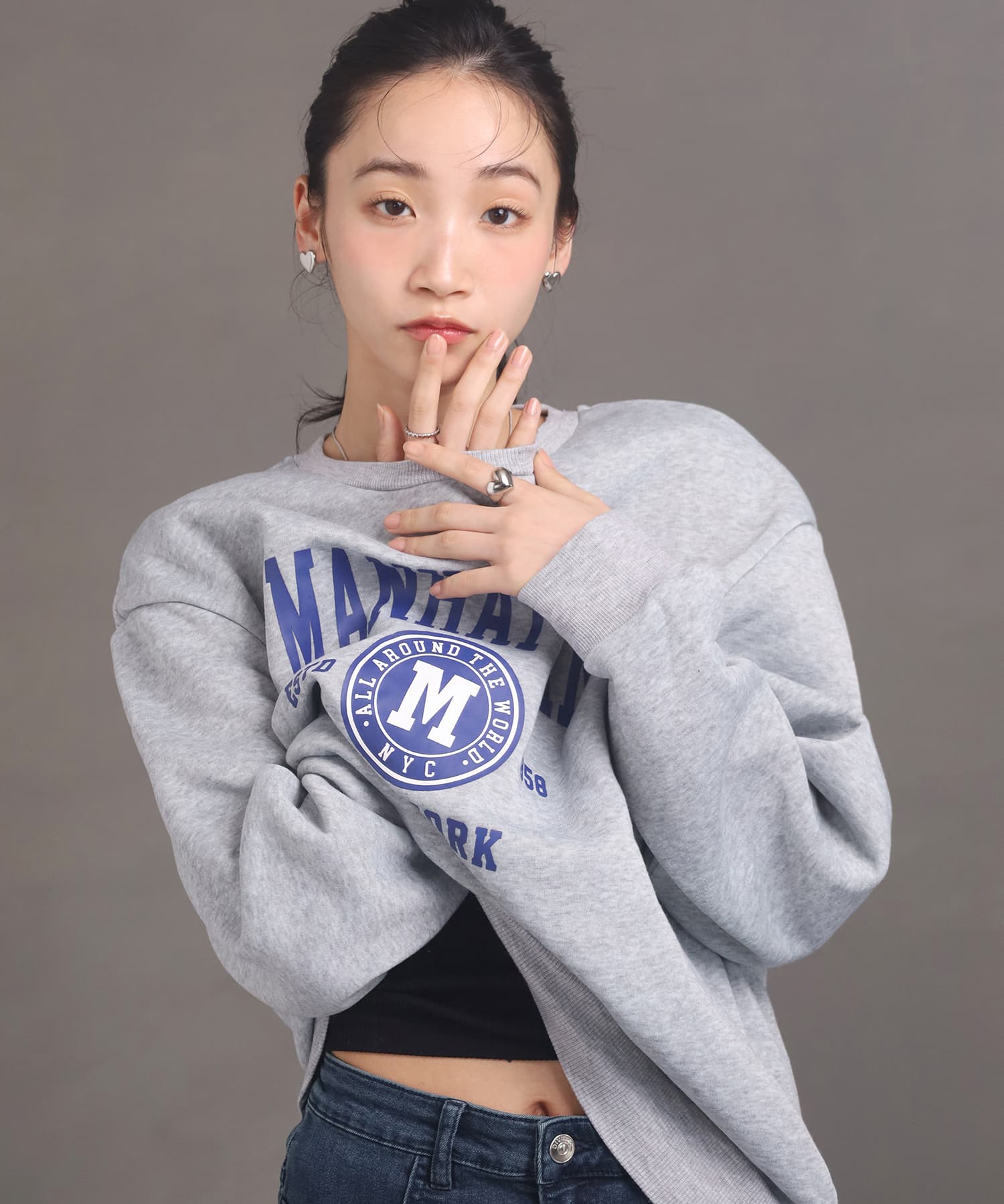 エルエイチエムイー LHME 【WEB限定】“Moment”プランプハートリング/サージカルステンレス(金属アレルギー対応) (シルバー) シルバー