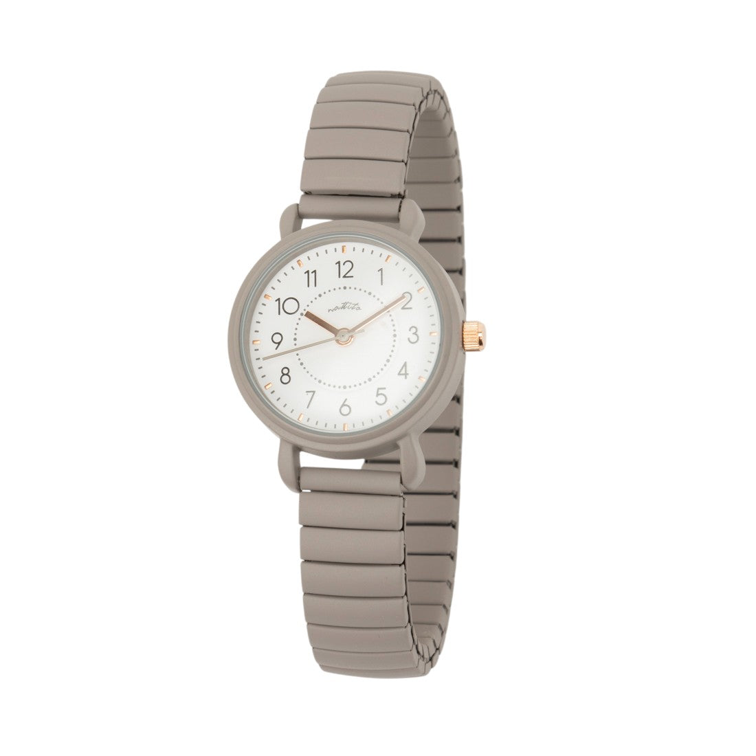 メゾンブリーズ MAISON BREEZE シャーベットカラー蛇腹ベルトウォッチ 腕時計 YM080 ソルベ FW (グレー) グレー