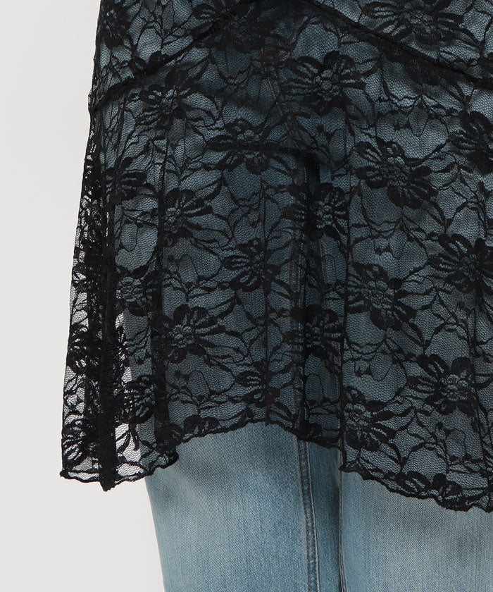 メゾンブリーズ MAISON BREEZE 【MAISON BREEZE】レースアシメレースレイヤードエプロンスカート SCCH565