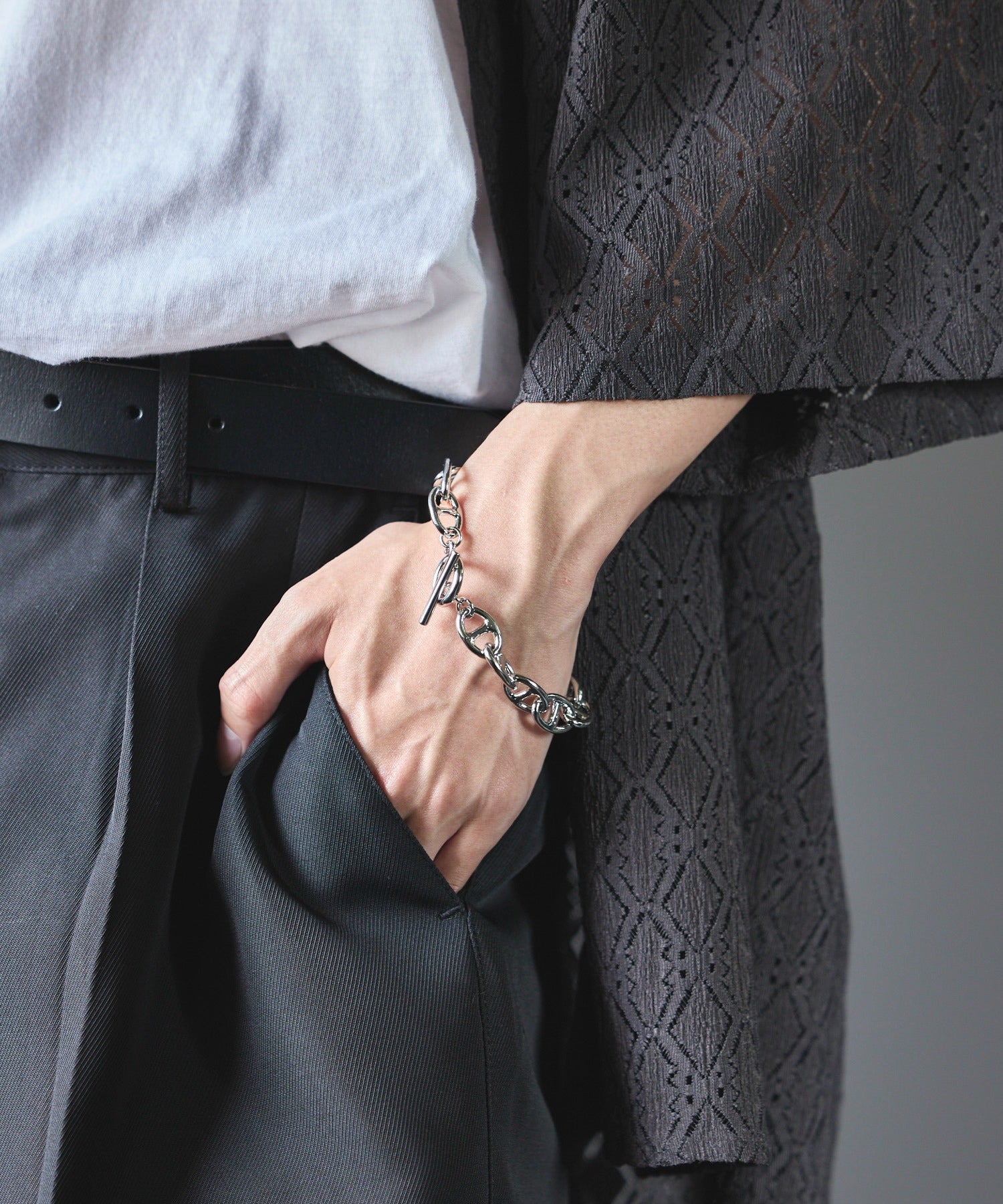 メゾンクラブ MAISON CLUB Anchor Chain bracelet アンカーチェーンブレスレット INF (シルバー) シルバー