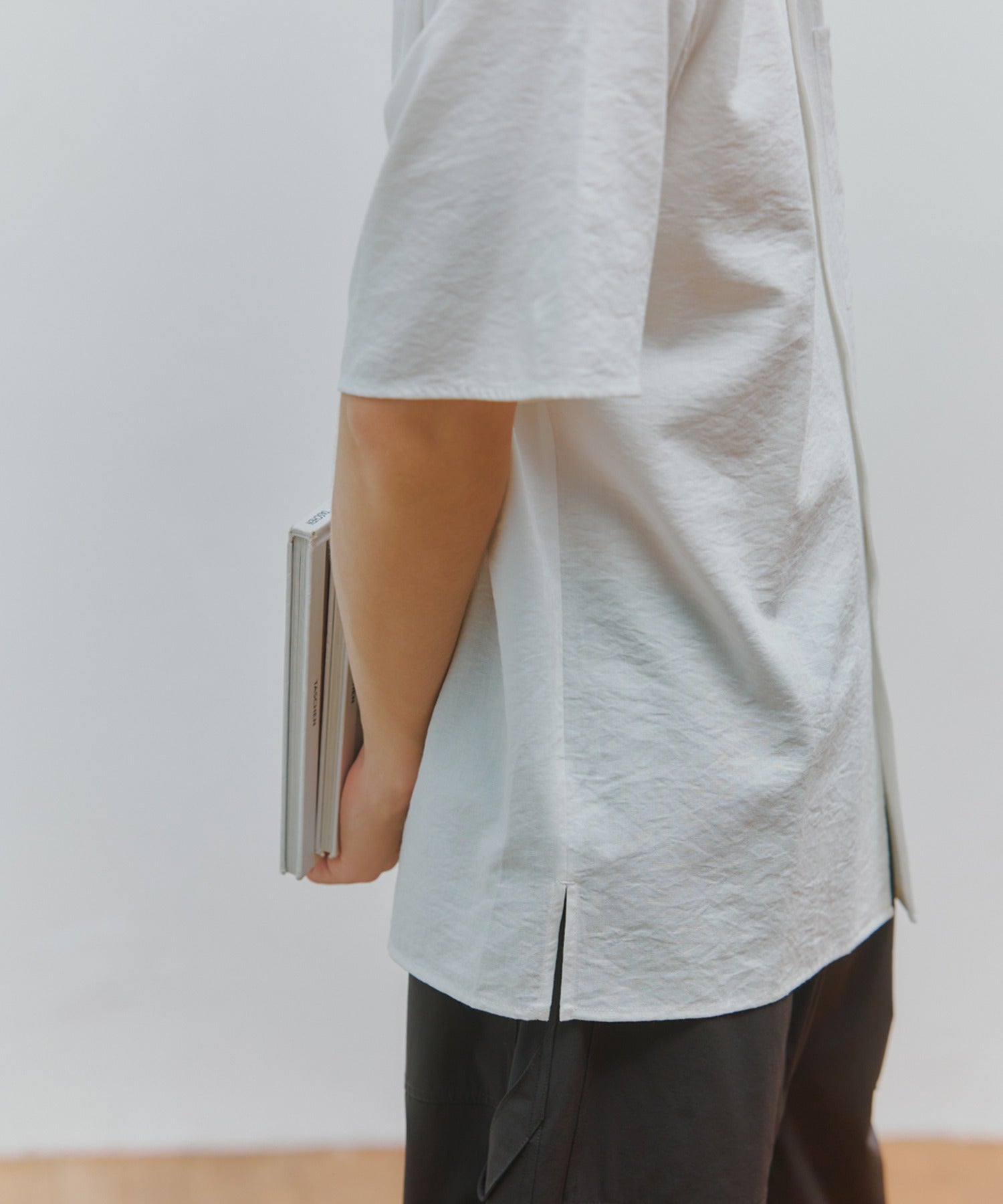 メゾンクラブ MAISON CLUB Open Collar Half Sleeve Shirt / 開襟ハーフスリーブシャツ (ホワイト) ホワイト