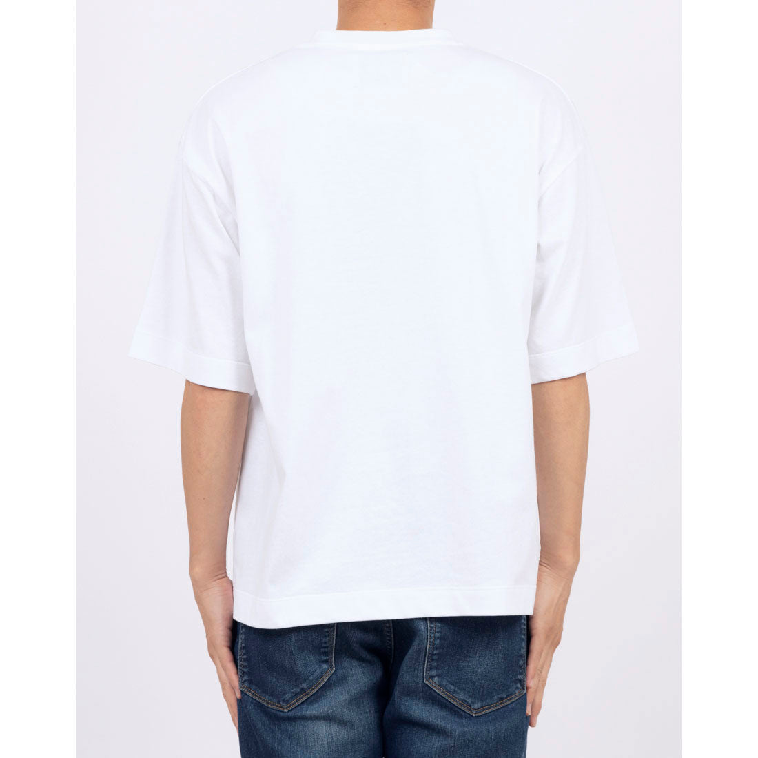 メゾンクラブ MAISON CLUB One Point Embroidery Tee / ワンポイント刺繍Tシャツ (ホワイト) ホワイト