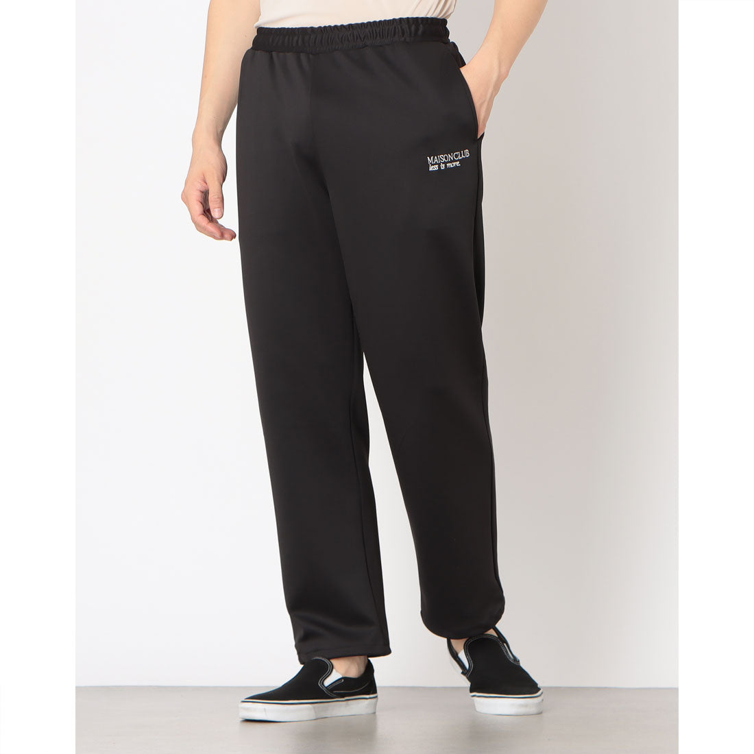 メゾンクラブ MAISON CLUB Professional Essential Stretch Track Pants KKP / プロフェッショナルエッセンシャルストレッチトラックパンツ AENNOYORK (ブラック) ブラック