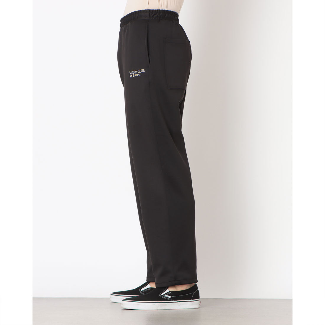 メゾンクラブ MAISON CLUB Professional Essential Stretch Track Pants KKP / プロフェッショナルエッセンシャルストレッチトラックパンツ AENNOYORK (ブラック) ブラック