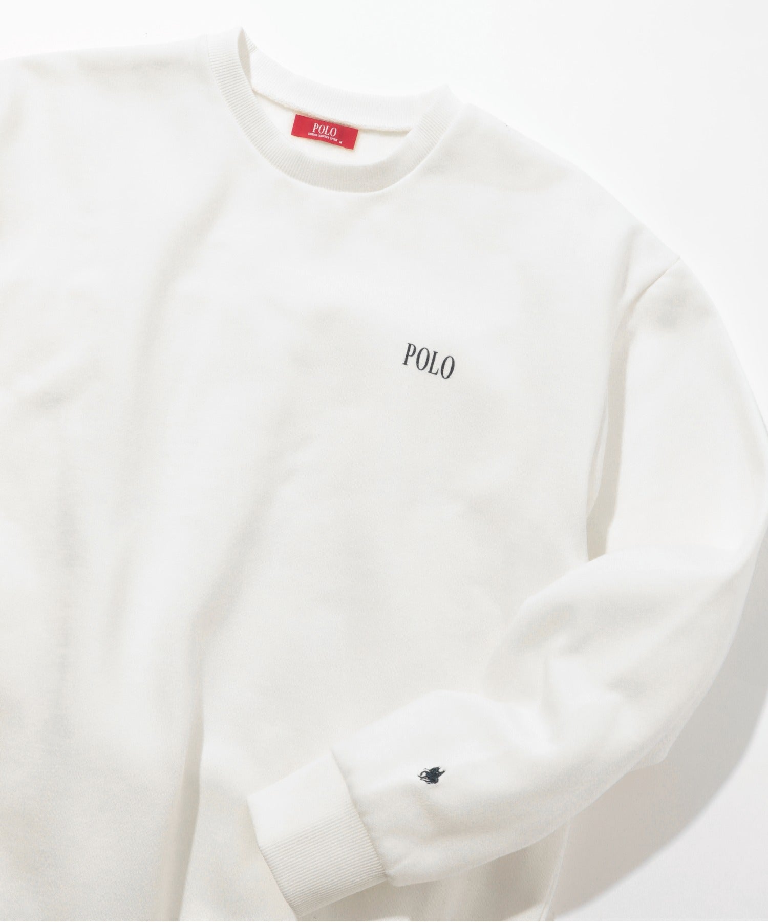 ポロ ビーシーエス POLO BCS ◎SETUP7別注商品◎【POLO BCS】トップス スウェット 長袖 トレーナー ロゴ ワンポイント 無地 オーバーサイズ クルーネック 袖リブ ユニセックス