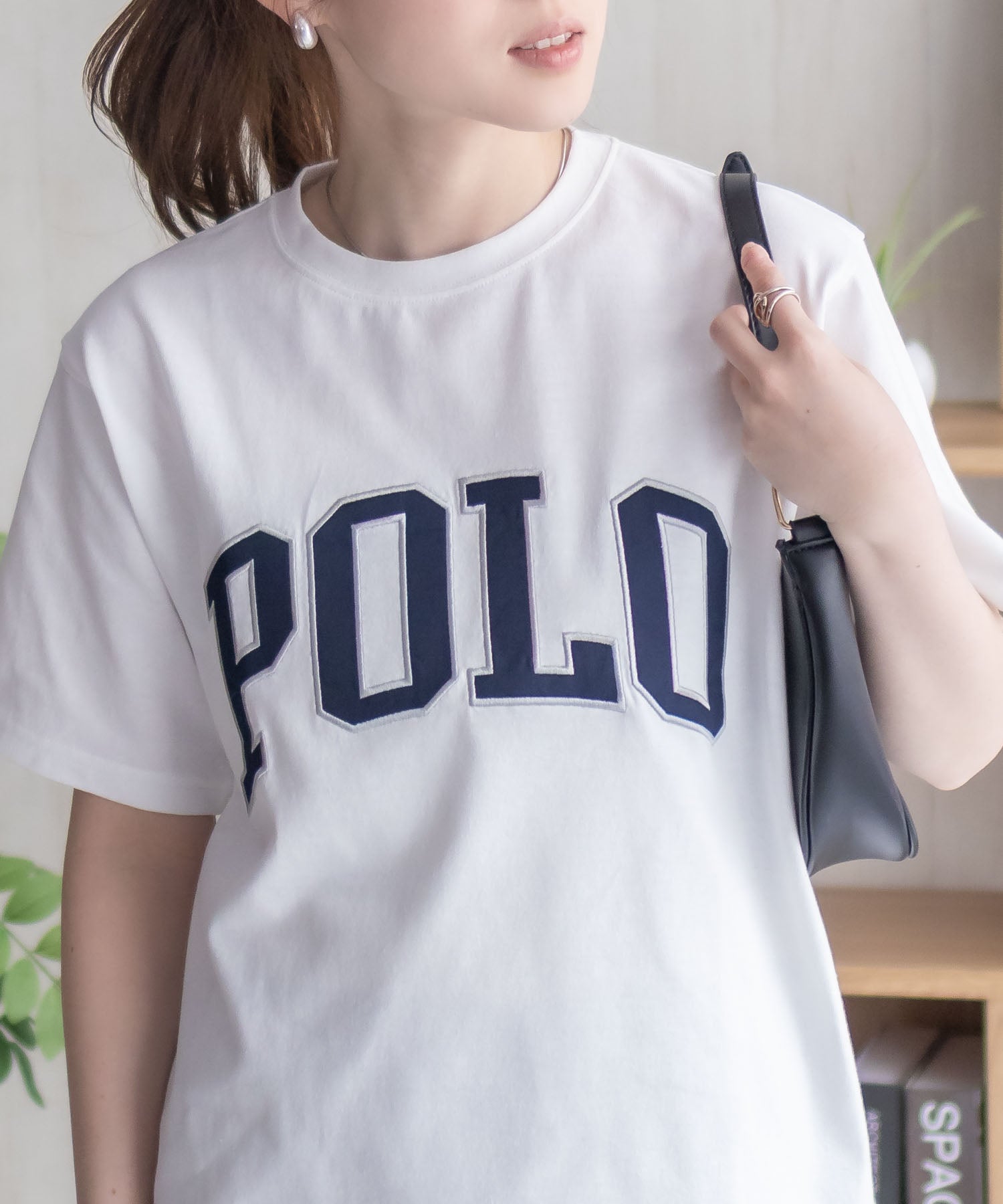 ポロ ビーシーエス POLO BCS ワッペンクロップドTシャツ (オフホワイト) オフホワイト