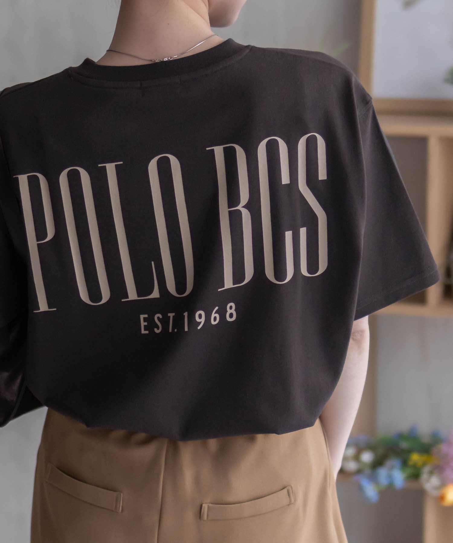 ポロ ビーシーエス POLO BCS バックロゴプリントTシャツ (オフホワイト) オフホワイト