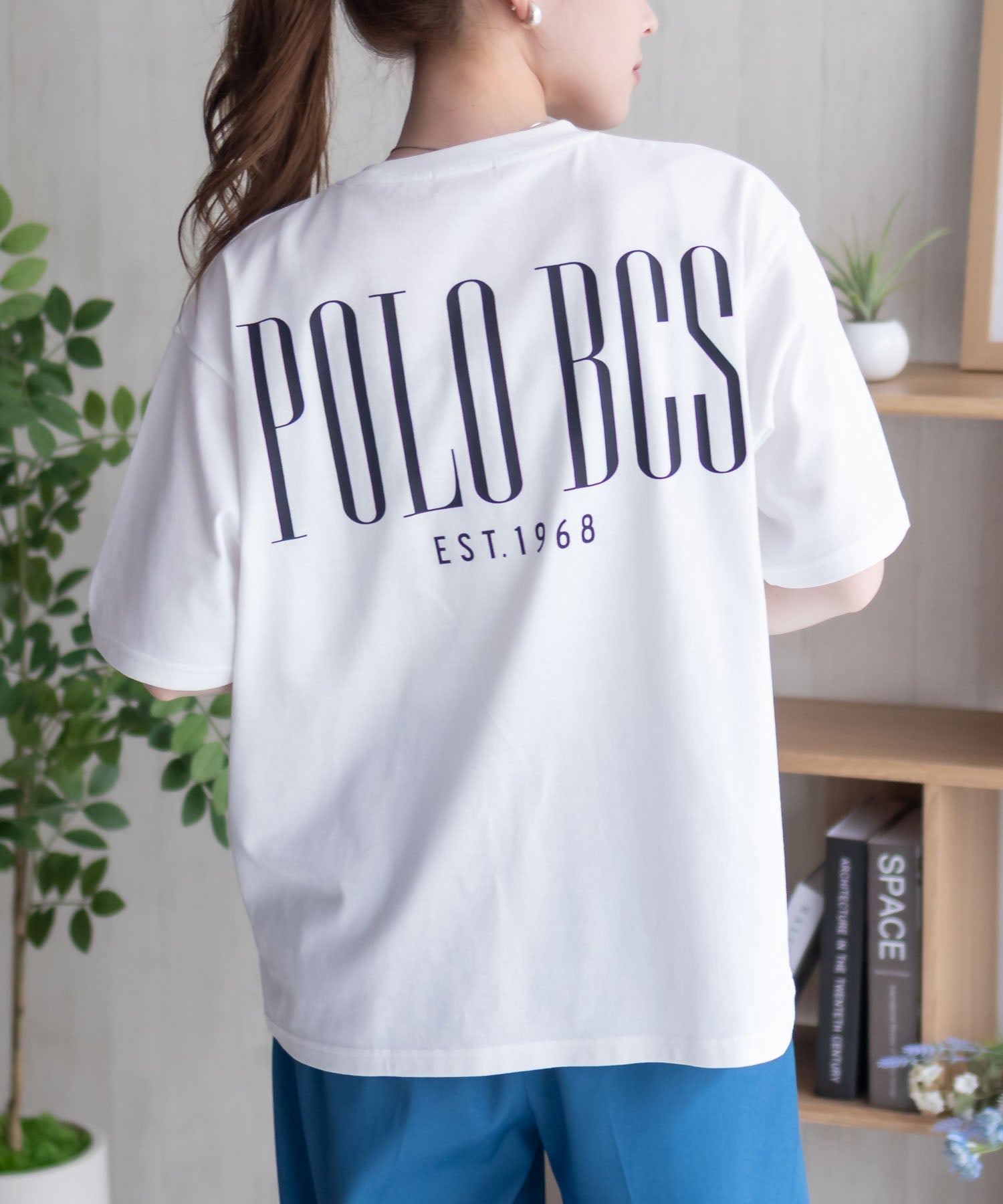 ポロ ビーシーエス POLO BCS バックロゴプリントTシャツ (オフホワイト) オフホワイト
