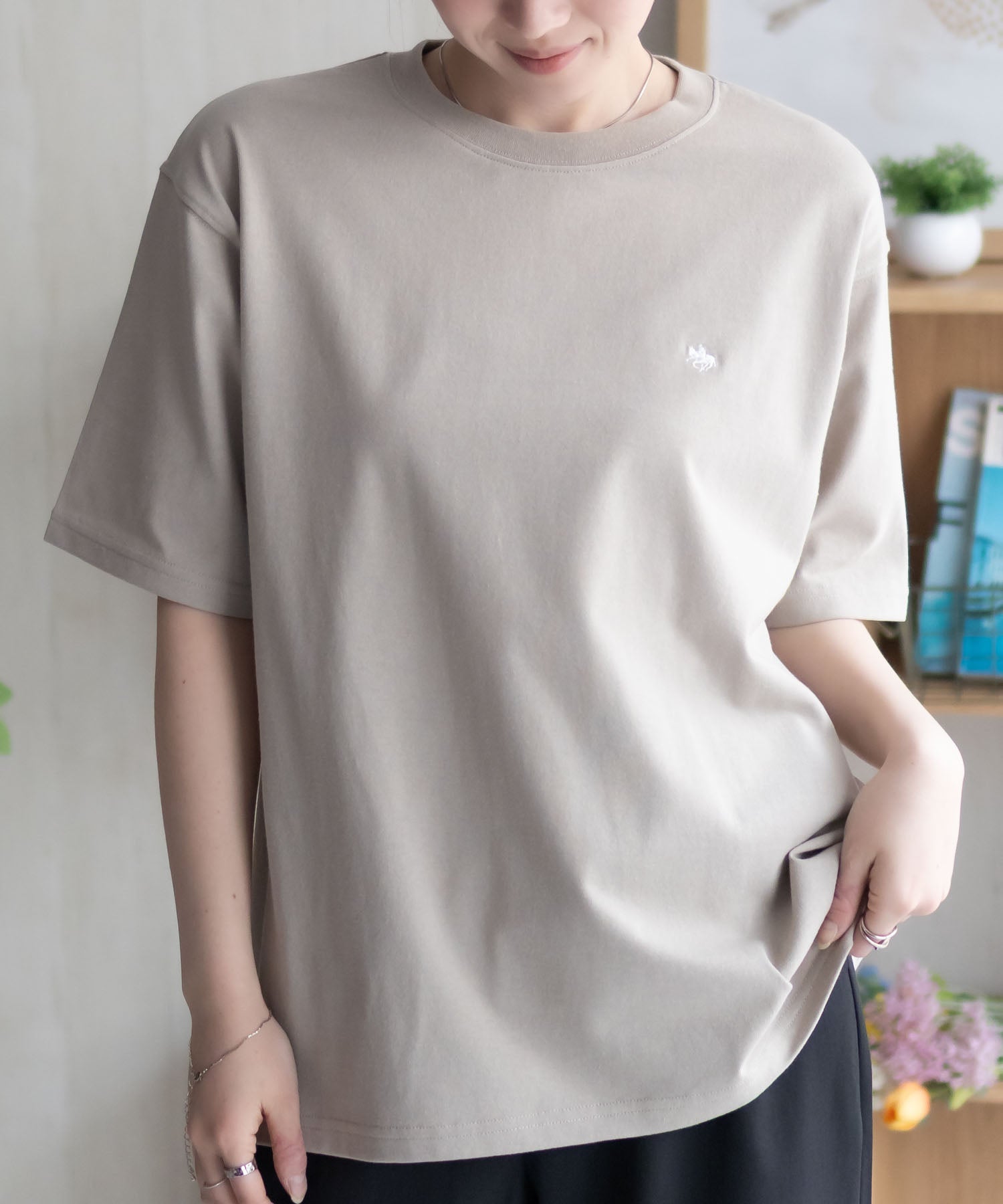 ポロ ビーシーエス POLO BCS ワンポイントサークルTシャツ (オートミール) オートミール