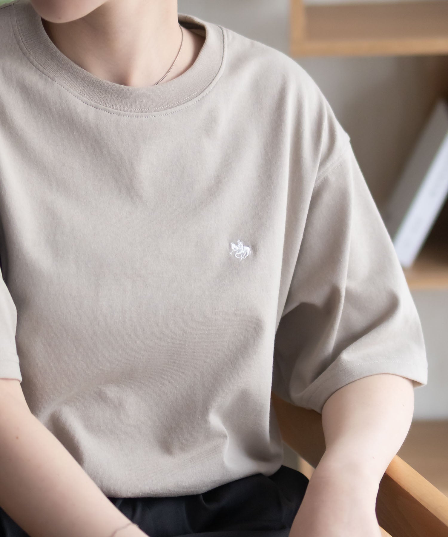 ポロ ビーシーエス POLO BCS ワンポイントサークルTシャツ (オートミール) オートミール