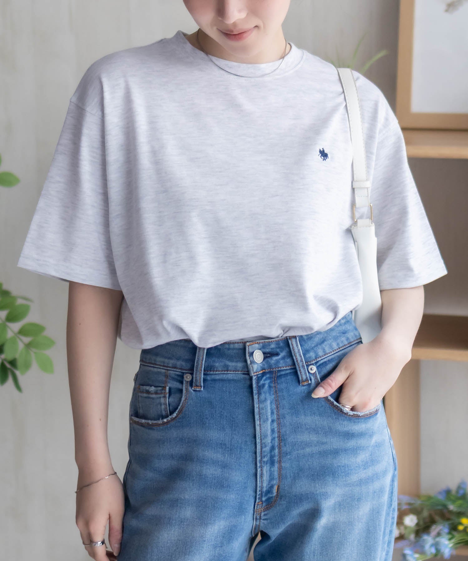 ポロ ビーシーエス POLO BCS ワンポイントサークルTシャツ (オートミール) オートミール