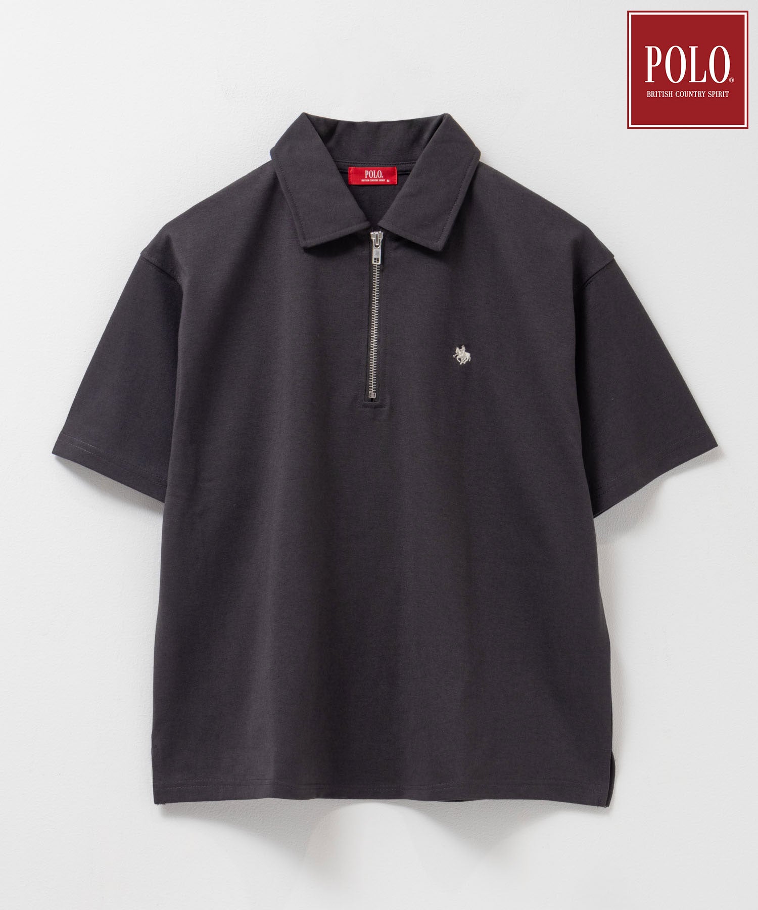 ポロ ビーシーエス POLO BCS ハーフジップポロシャツ (オートミール) オートミール