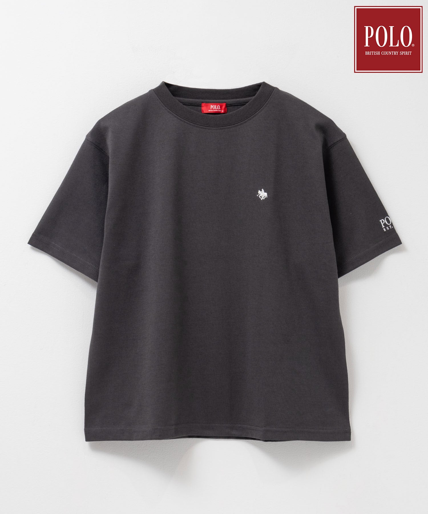 ポロ ビーシーエス POLO BCS ワンポイント刺繍Tシャツ (スミクロ) スミクロ