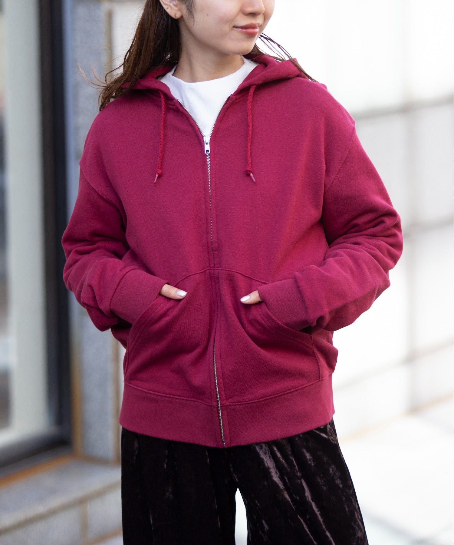 プリントスター Printstar 【Printstar】9.7オンス スーパーヘビーウェイトジップパーカー スウェット無地フーディー 裏パイル 00189 (バーガンディー) バーガンディー