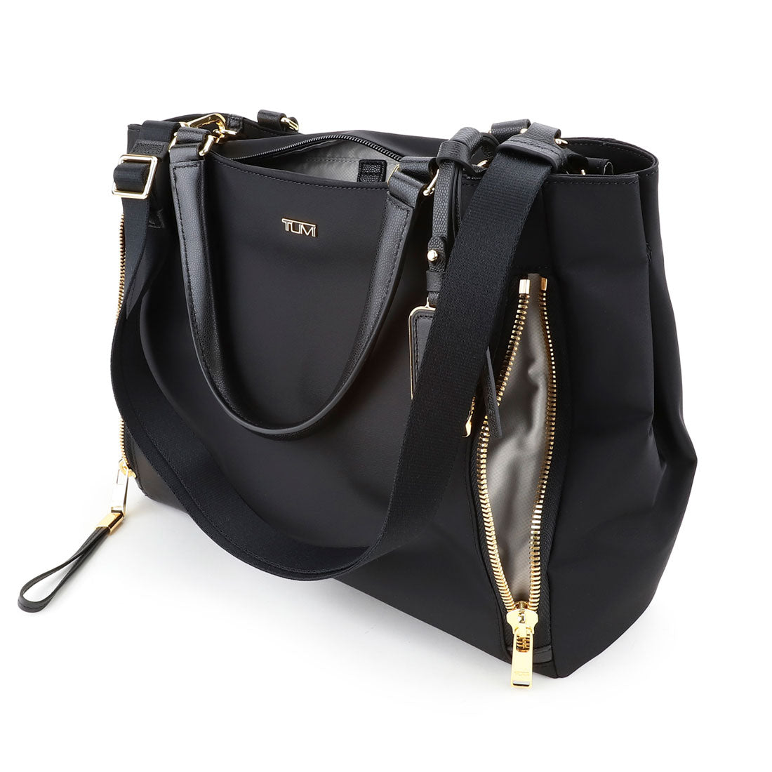 トゥミ TUMI トートバッグ ヴォヤジュール ヴァレッタ ミディアム・トート 196605DGLD/146571 2693 BLACK/GOLD (ブラック/ゴールド) ブラック/ゴールド