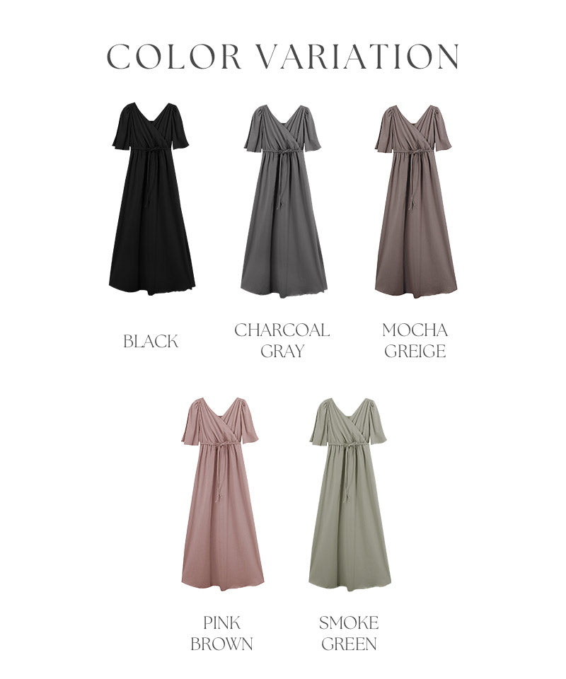 ツーハッチ tu-hacci ナイトブラカシュクールワンピース (ピンクブラウン) ピンクブラウン