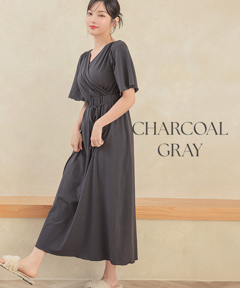 ツーハッチ tu-hacci ナイトブラカシュクールワンピース (ピンクブラウン) ピンクブラウン