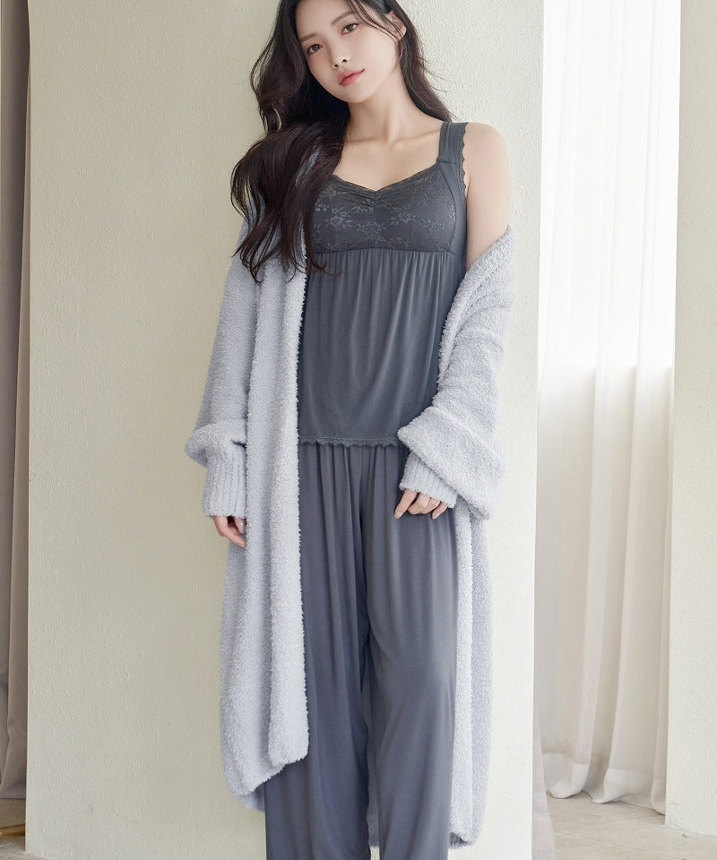 ツーハッチ tu-hacci 《P.snow》ロングガウン (ラベンダー) ラベンダー