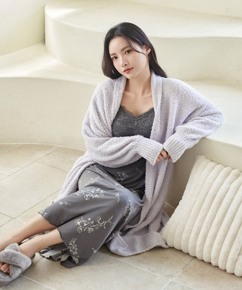 ツーハッチ tu-hacci 《P.snow》ロングガウン (ラベンダー) ラベンダー