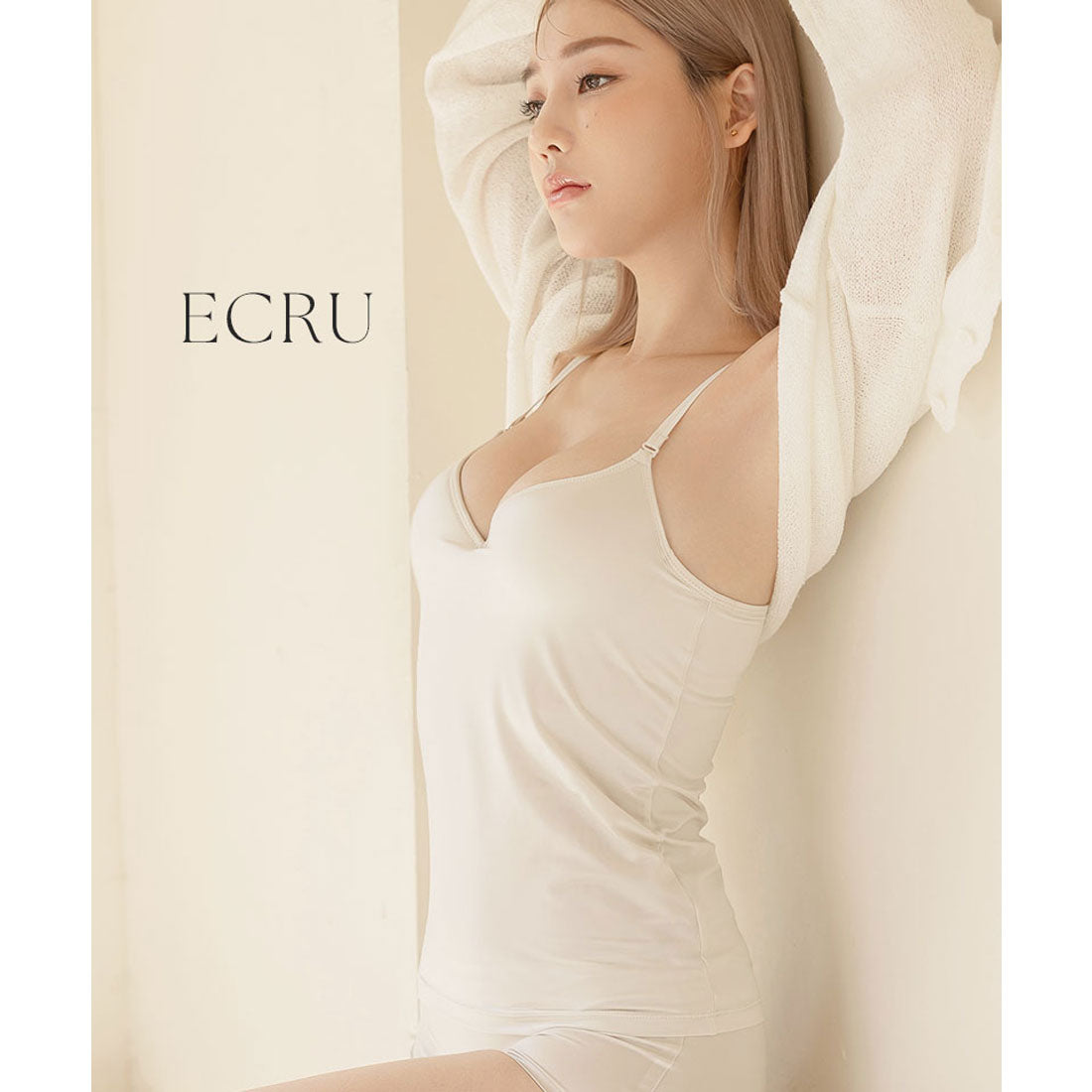 ツーハッチ tu-hacci 肌に馴染む美肌カラー ~血色シリーズ~ カップ付きキャミソール【ブラトップ】 (ブラウン) ブラウン(ぴったり)